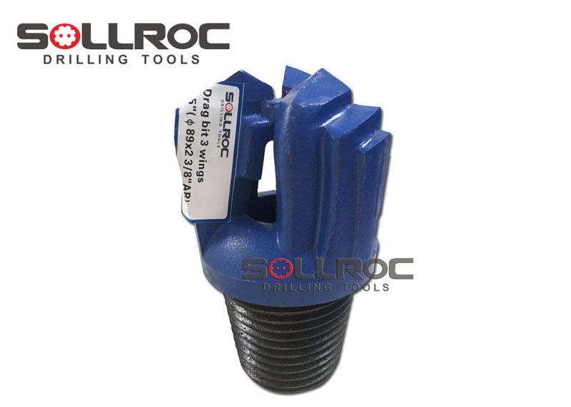 3 1/2 Inch 90mm Stepped Blade Drag Bits For Water Well Drilling