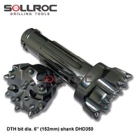 6 Inch - 152mm Shank Dth Bits DHD360 Black High Air Pressure For Mining