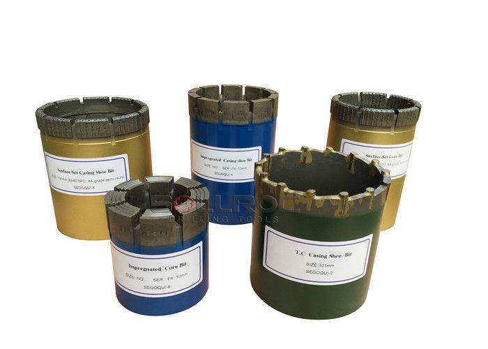 Impregnated Type Diamond Core Drilling Tools Steel Alloys Rock Coring Bits