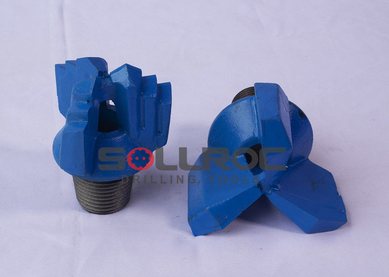 Three Wings Step Type And Chevron Type Drag Bit Drilling Long Life Use Time