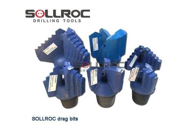 Threaded Connection Chevron Drag Drill Bit Forging Processing API 3 1/2'' REG Customized