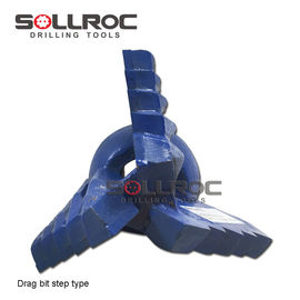 6.5′′ 165mm 3 Wings Blades Step Drag Bits Soft Rock Drill Bits For Water Well