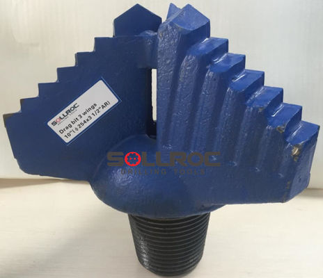 6.5′′ 165mm 3 Wings Blades Step Drag Bits Soft Rock Drill Bits For Water Well