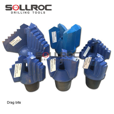 Soft Formation Soil Drilling Blue 305mm Diameter 3 Wings/Blades Drag Bit