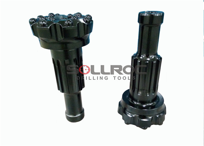 Button Bits DTH Drilling Tools , Carbon Steel And Alloy Steel Water Well Drilling Tools