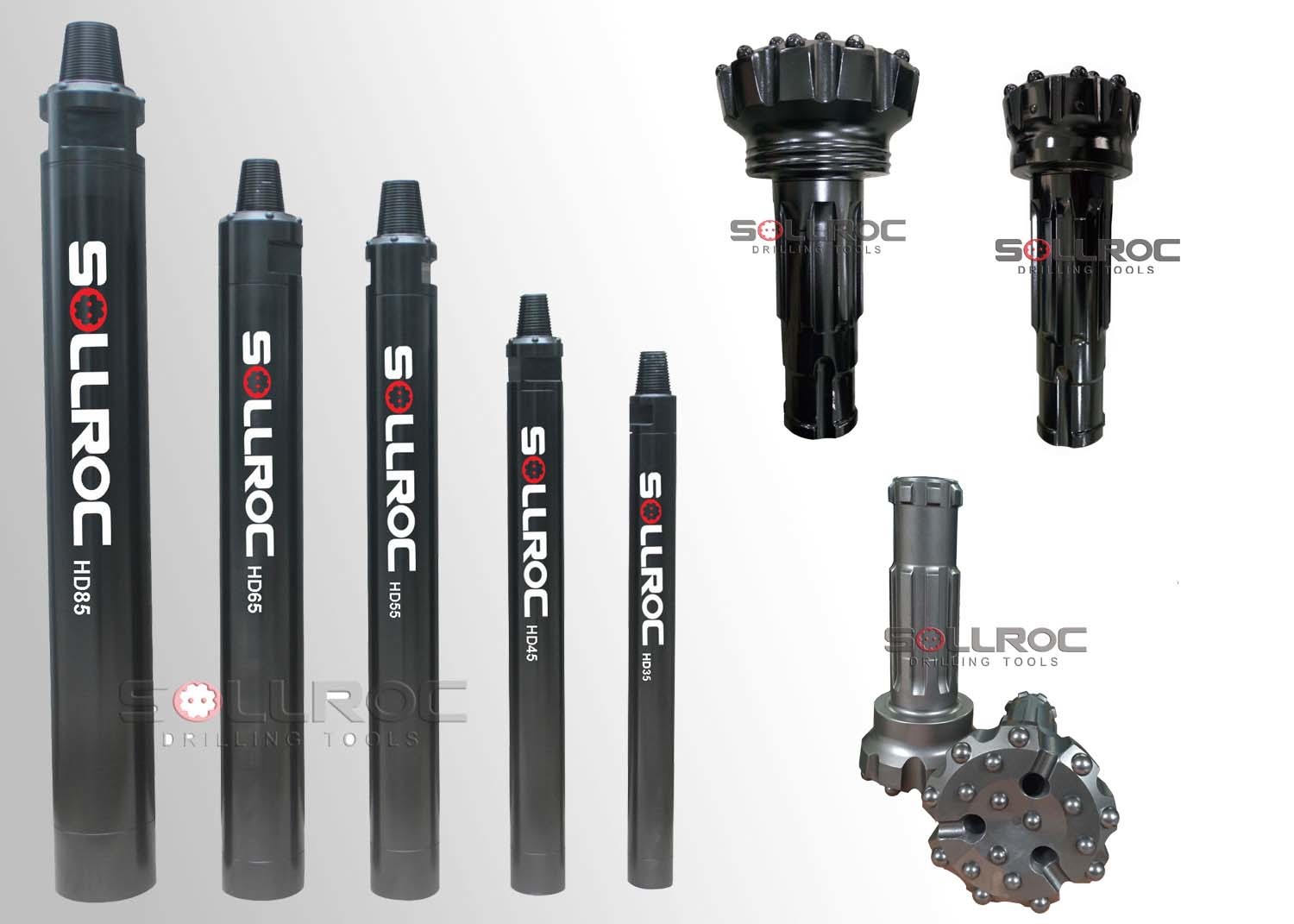 Boring Machine Parts DTH Hammers And Bits 5 Inch HSD Series HSD5