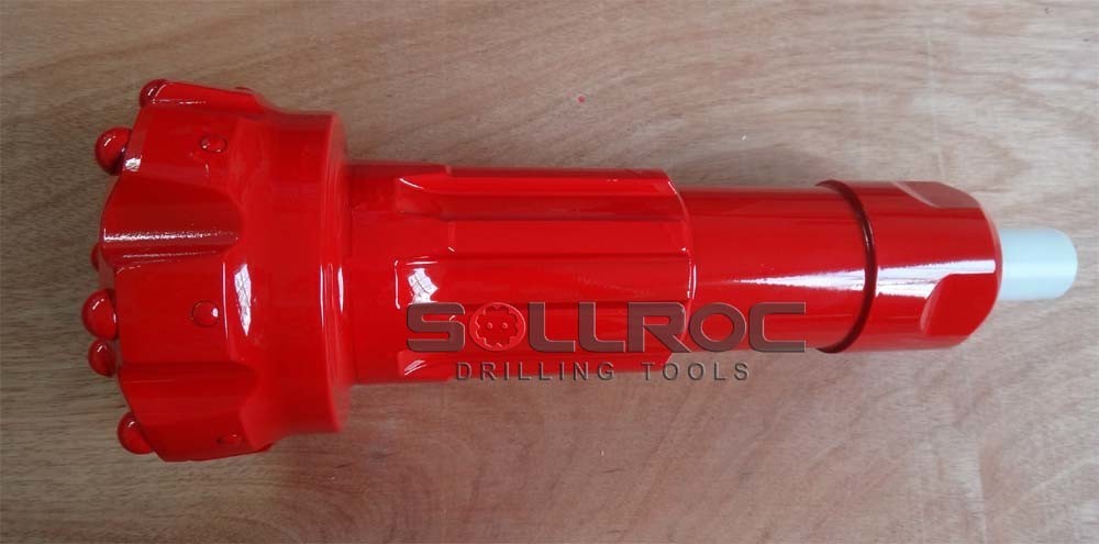Water Well DTH Drilling Tools DHD360 8 Spline Carburied Steel Material Red 6'' DTH Bit